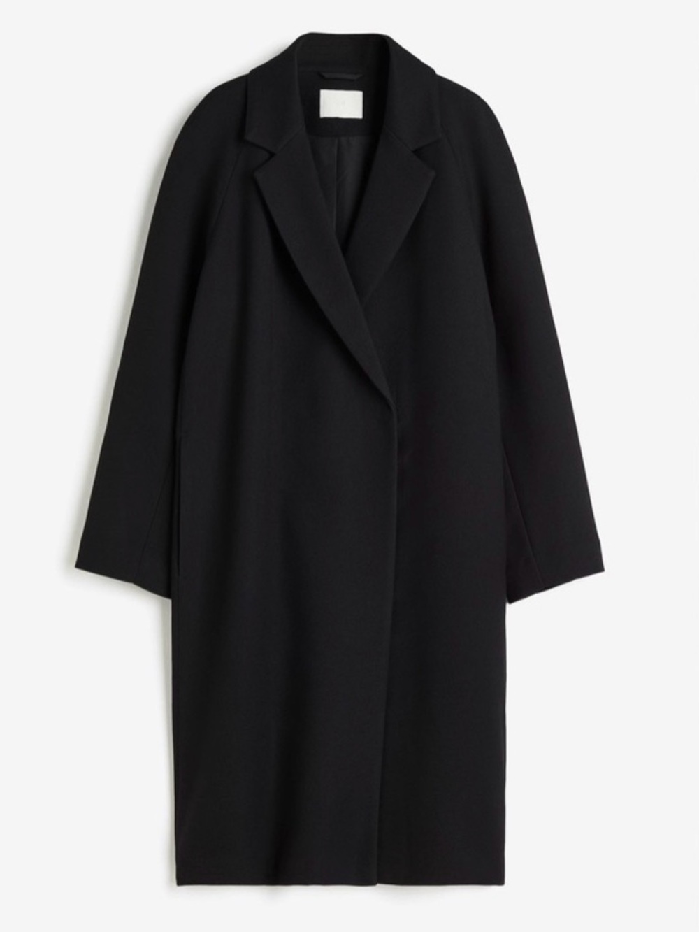 H&M Black Wool Trench